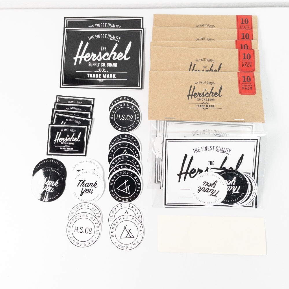 Herschel Supply Company Sticker Decal Bundle Lot